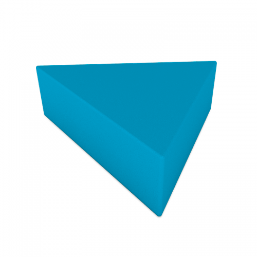 Pouf Triangular Azul