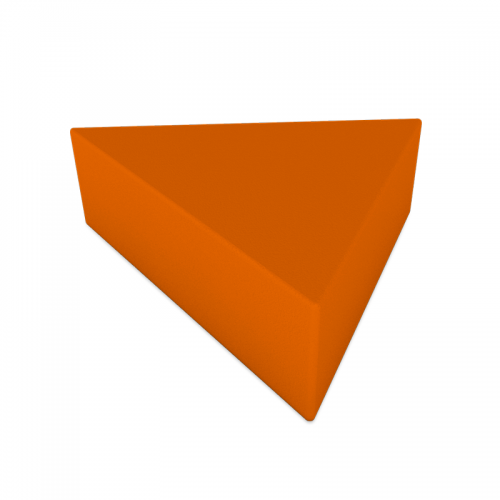 Pouf Triangular Laranja