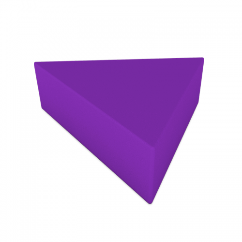 Pouf Triangular Roxo
